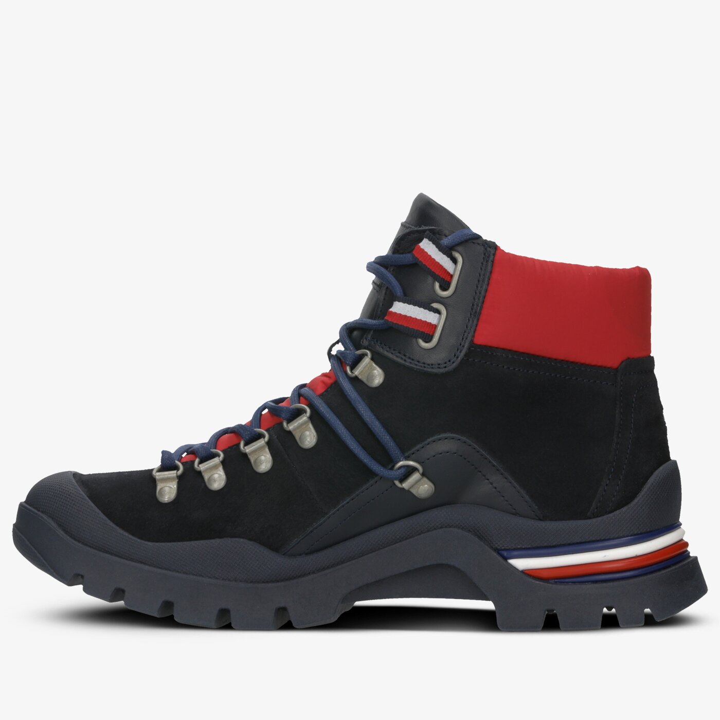 Męskie buty outdoor (trekkingowe) TOMMY HILFIGER CORPORATE OUTDOOR BOOT fm0fm02414403 kolor granatowy
