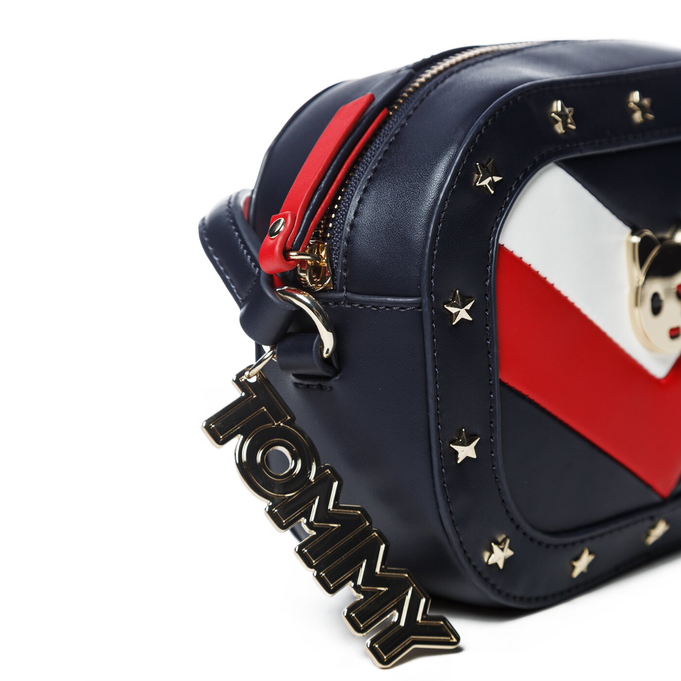 Damska torebka TOMMY HILFIGER TOREBKA MASCOT ROUND CROSSOVER LEATHER aw0aw05848901 kolor multicolor