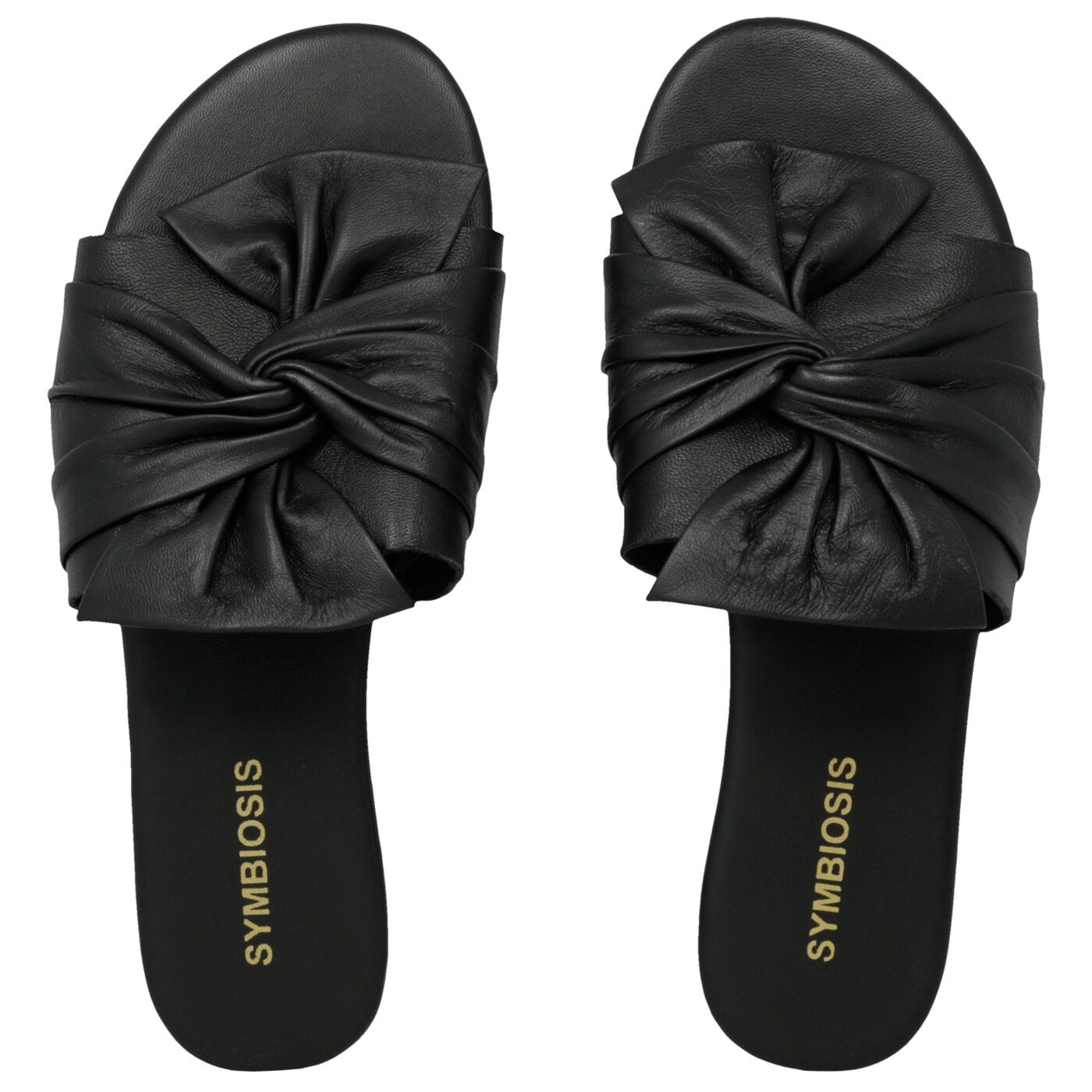 Damskie klapki SYMBIOSIS BELLA SLIDES  syws119011 kolor czarny