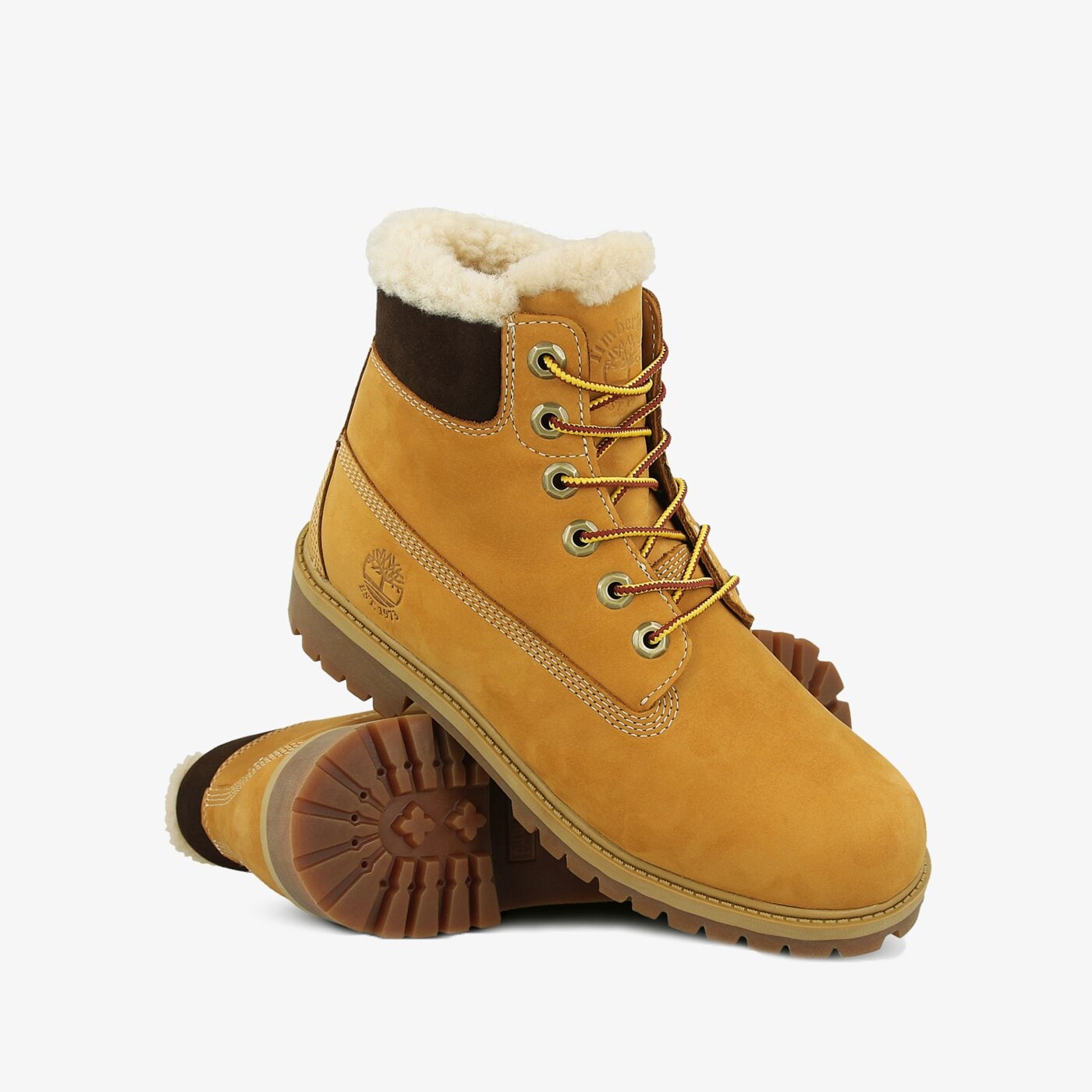 Dziecięce trapery TIMBERLAND 6 IN PRMWPSHEARLING LINED LINED tb1a1bei2311 kolor żółty