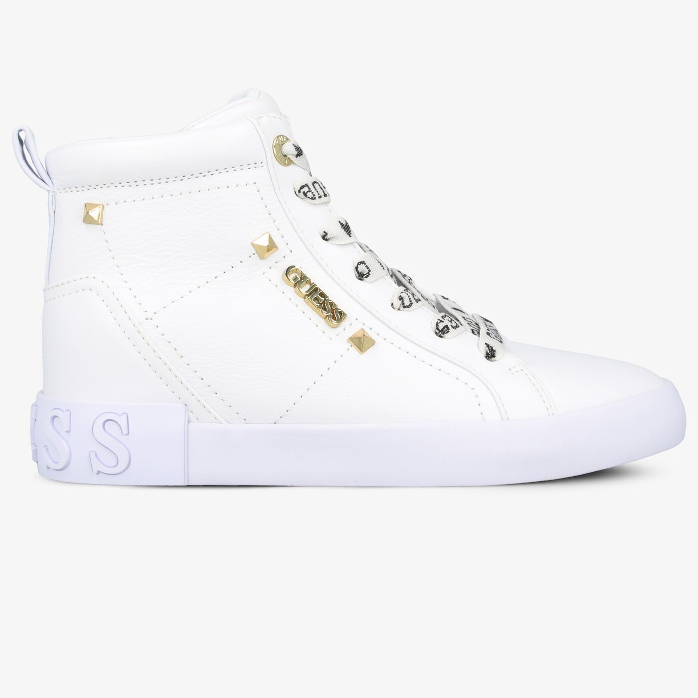Damskie trampki GUESS PORTLY fl5porlea12white kolor biały