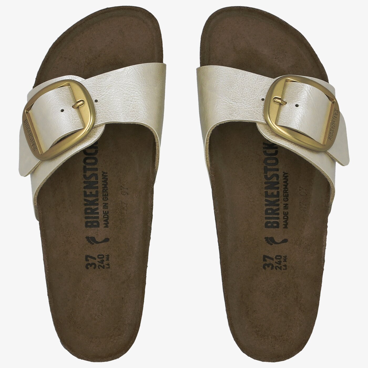 Damskie klapki BIRKENSTOCK MADRID BIG BUCKLE 1015279 kolor beżowy