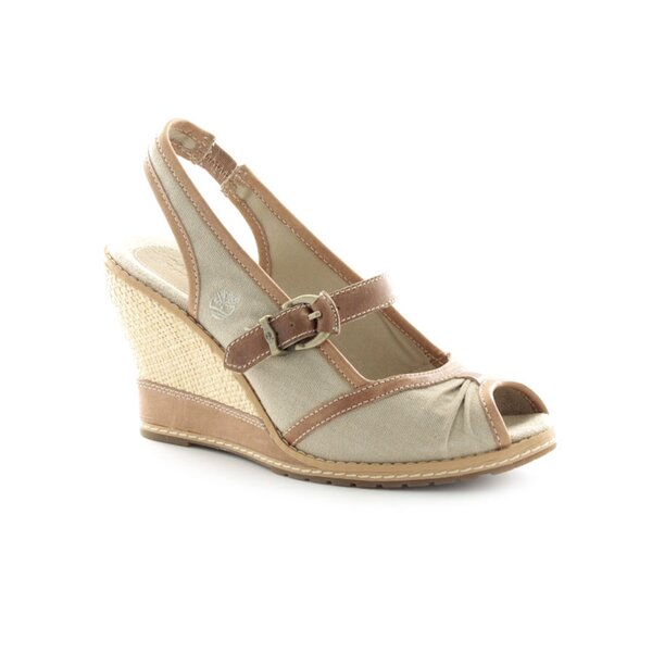 Damskie szpilki / czółenka TIMBERLAND EK MAESLIN PEEP TOE SLINGBACK 27675 kolor beżowy
