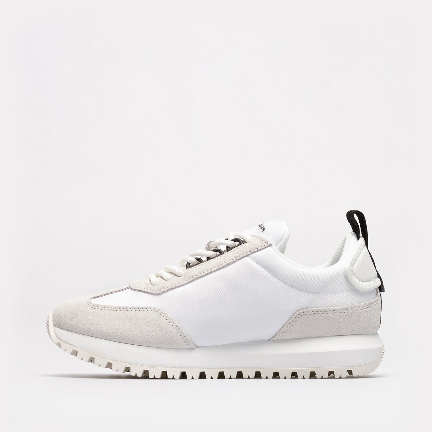Damskie sneakersy (buty) CALVIN KLEIN NEW RETRO RUNNER LACEUP LOW yw0yw00683yaf kolor biały