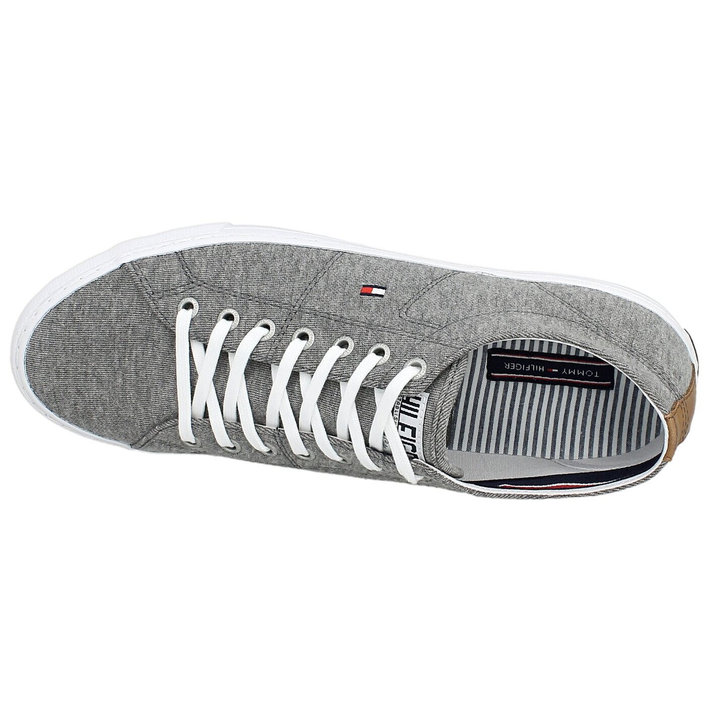 Męskie trampki TOMMY HILFIGER W2285ALKER 7D fm56820981039 kolor szary