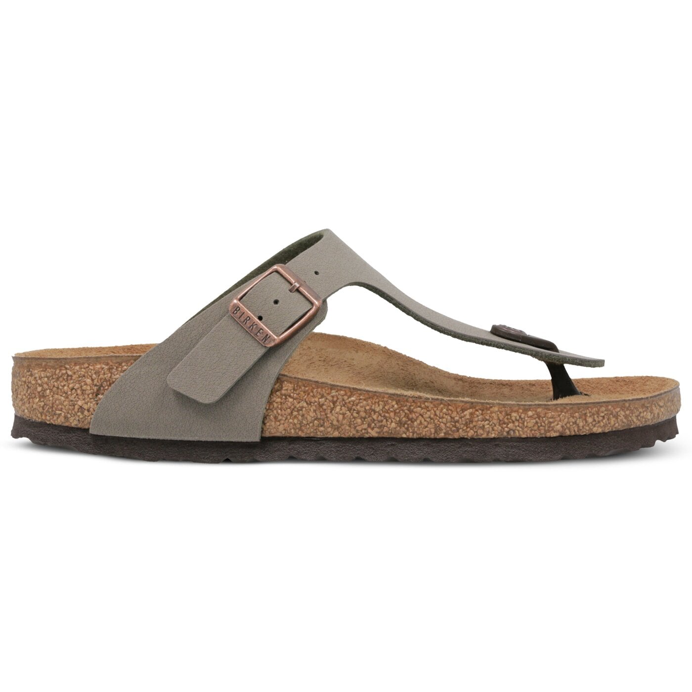 Damskie klapki BIRKENSTOCK GIZEH  43393 kolor szary