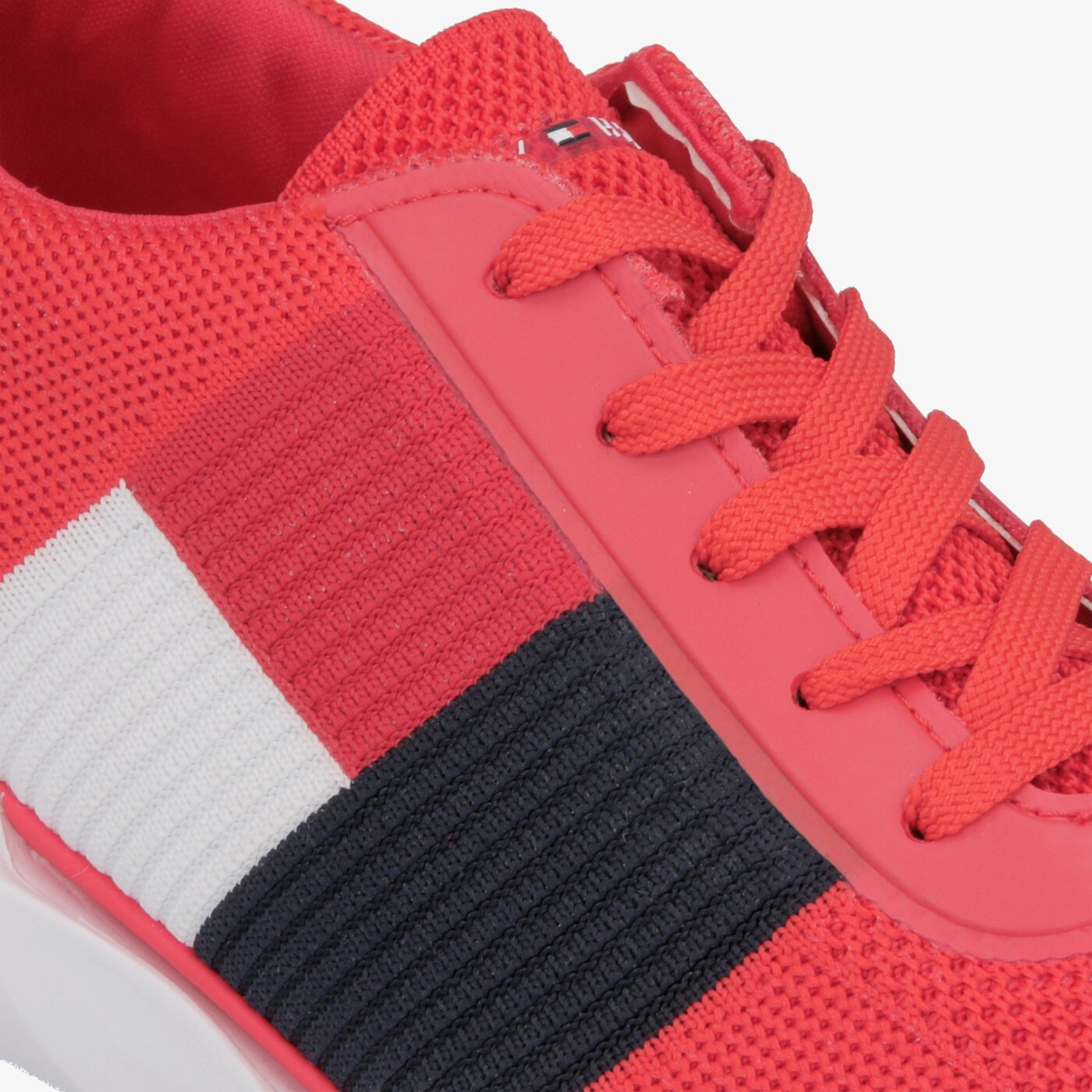 Męskie sneakersy (buty) TOMMY HILFIGER TATE 7C KNIT fm0fm02275654 kolor czerwony