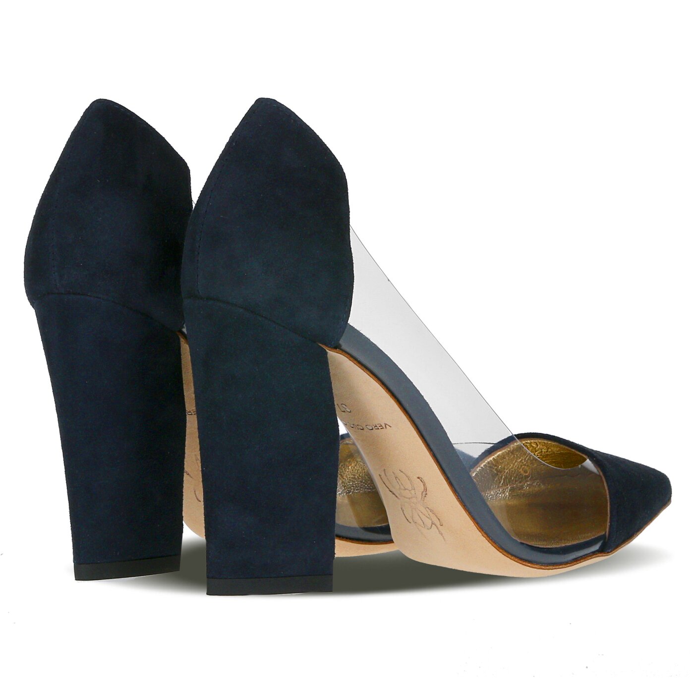 Damskie szpilki / czółenka BALDOWSKI BY ZIEŃ CZÓŁENKO ZAMSZ GRANATOWY z008261279009 kolor granatowy