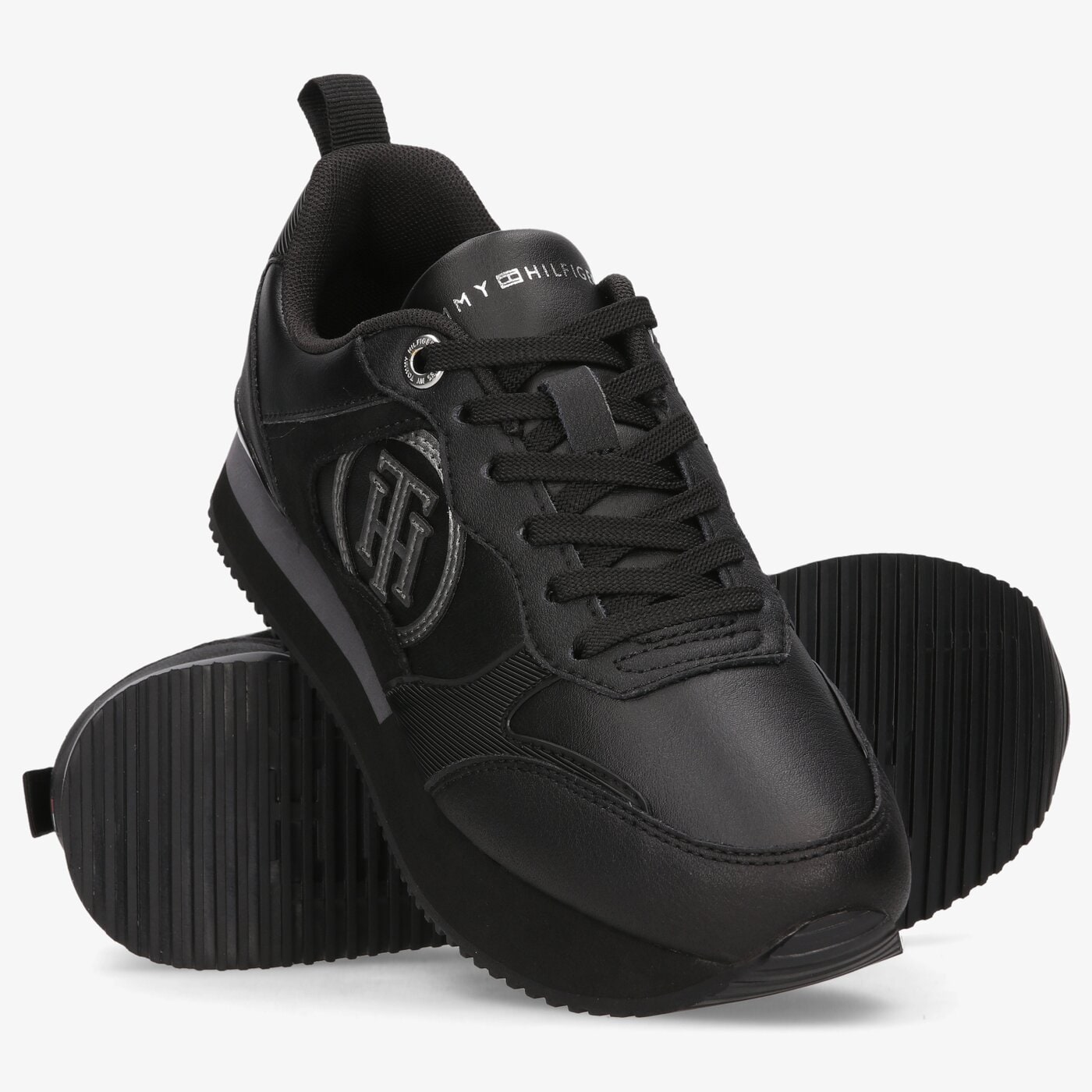 Damskie sneakersy (buty) TOMMY HILFIGER FEMININE ACTIVE CITY SNEAKER fw0fw05928bds kolor czarny