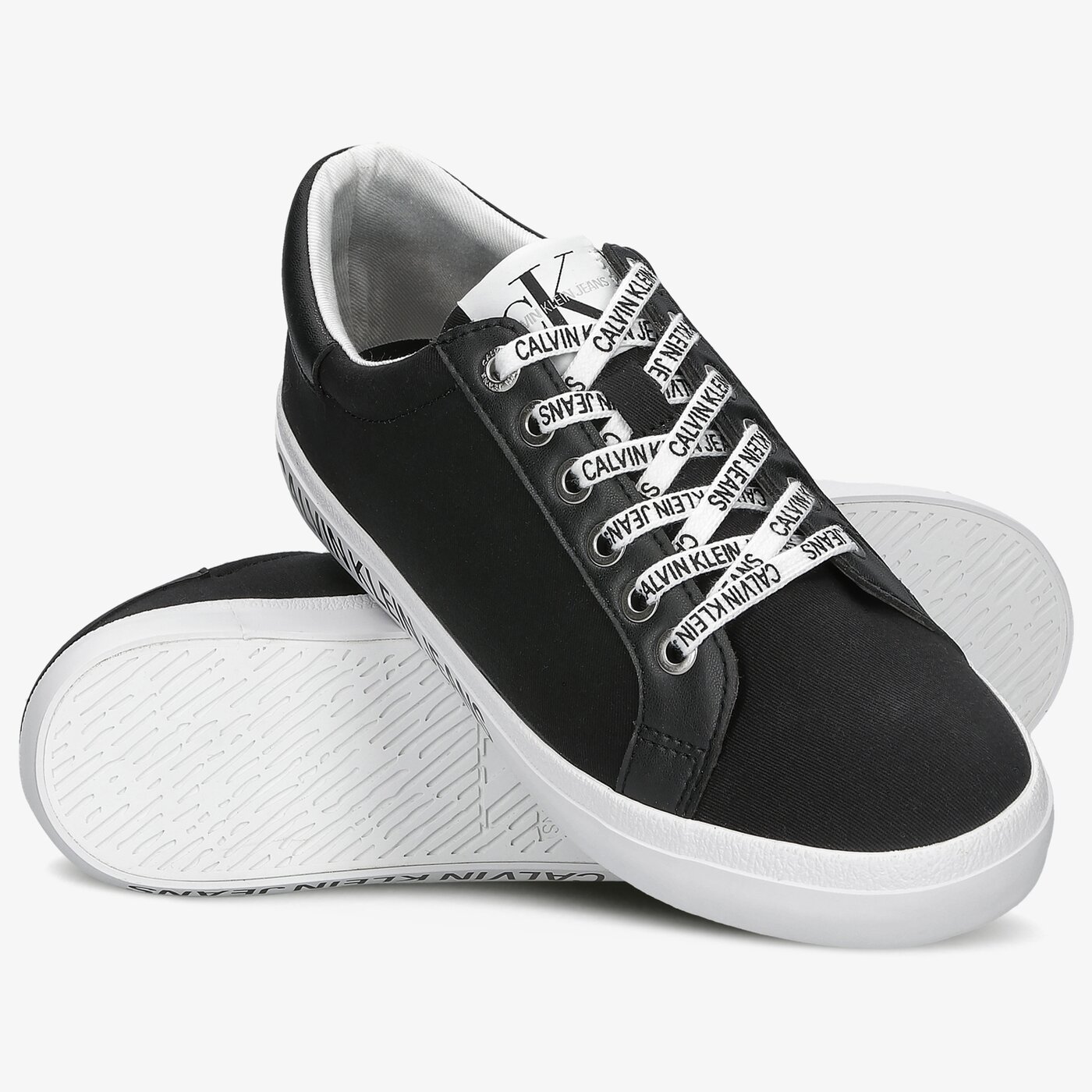 Damskie trampki CALVIN KLEIN LOW PROFILE SNEAKER LACEUP yw0yw00057bds kolor czarny
