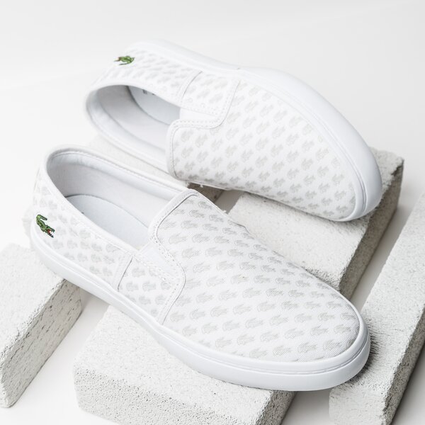Damskie trampki LACOSTE GAZON 118 1 735caw000765t kolor biały
