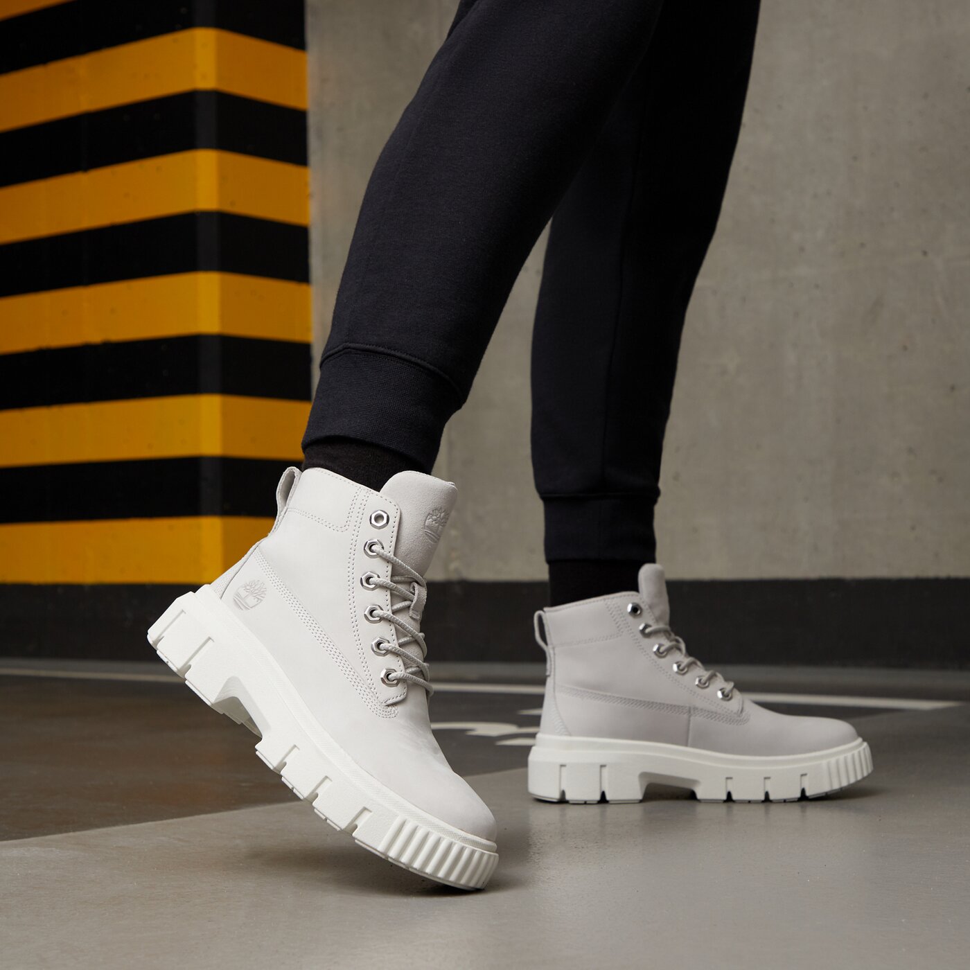 Damskie botki / sztyblety TIMBERLAND GREYFIELD tb0a5rpr0321 kolor szary