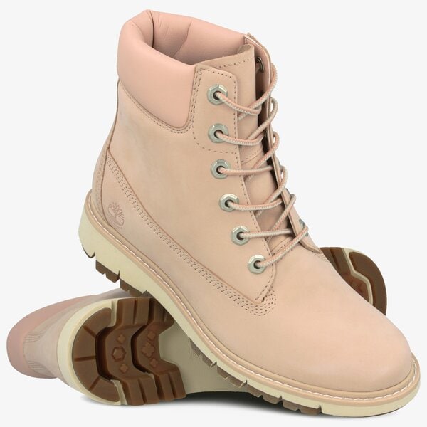 Damskie botki / sztyblety TIMBERLAND LUCIA WAY 6IN WP BOOT tb0a22q26621 kolor różowy