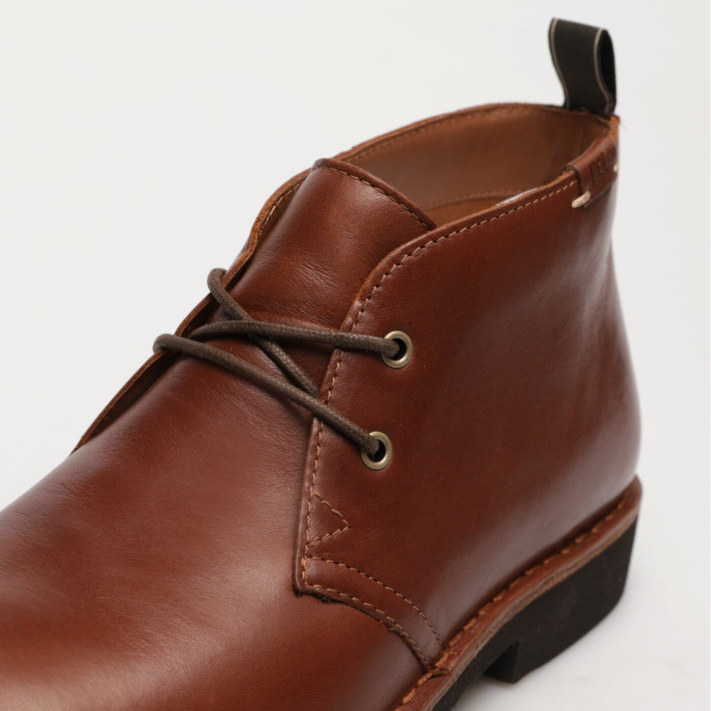Męskie buty za kostkę POLO RL TALAN CHUKKA-BOOTS-MID CUT BOOT 812913548001 kolor brązowy