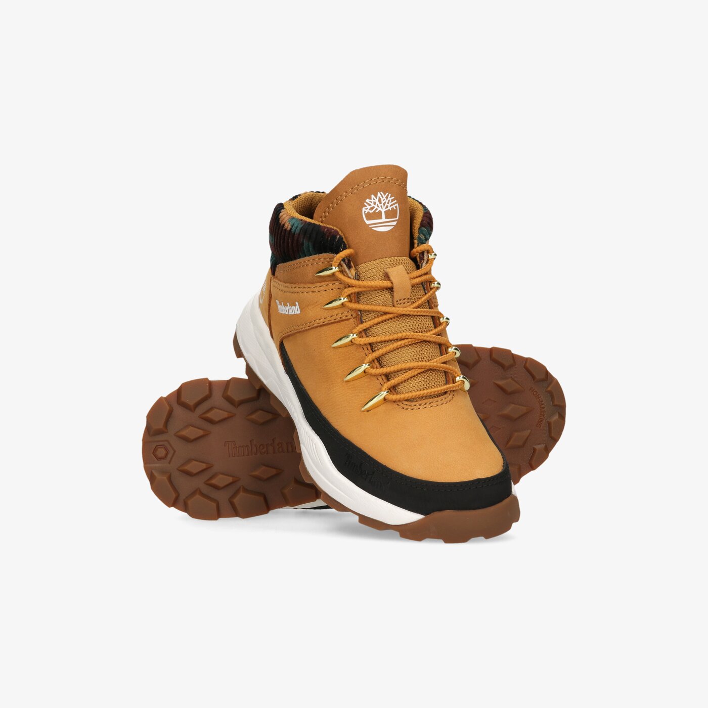 Dziecięce buty outdoor / trekkingowe TIMBERLAND BROOKLYN EURO SPRINT tb0a2guu2311 kolor żółty