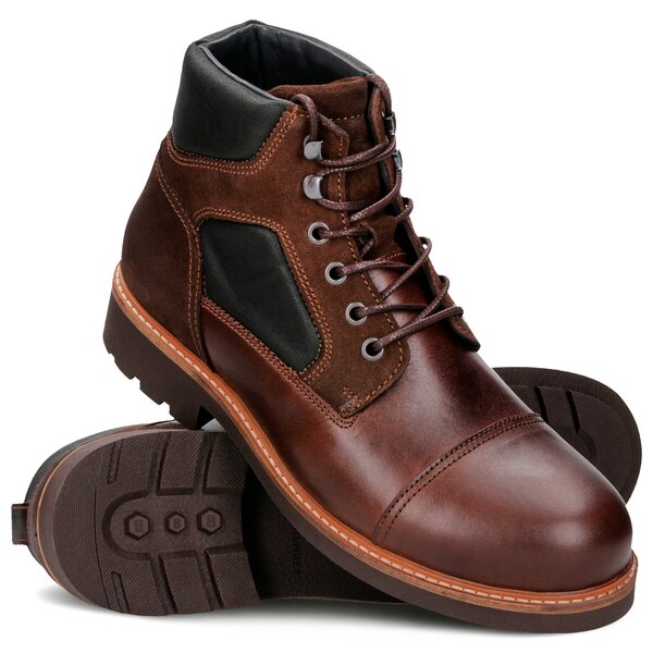 Męskie buty za kostkę TOMMY HILFIGER PATRICK 2 fm0fm01752212 kolor brązowy