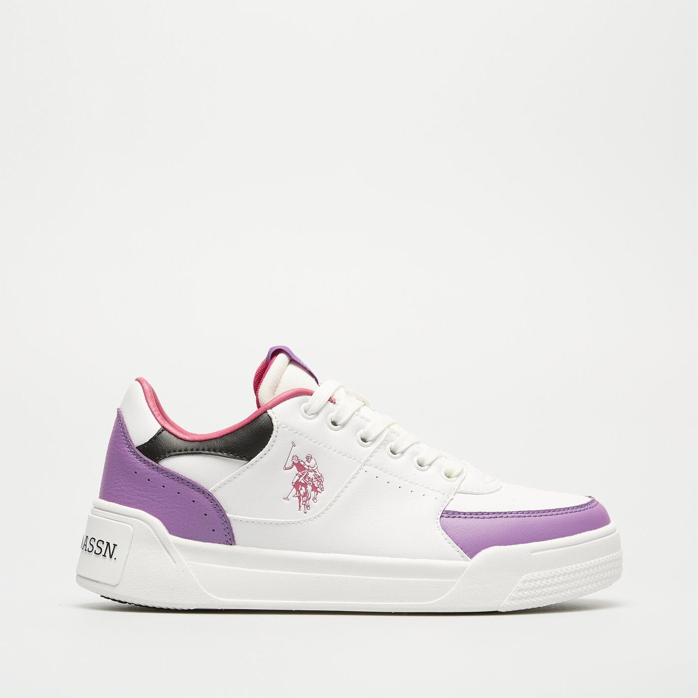 Damskie sneakersy (buty) U.S. POLO ASSN. NOLE nole001whivio03 kolor multicolor