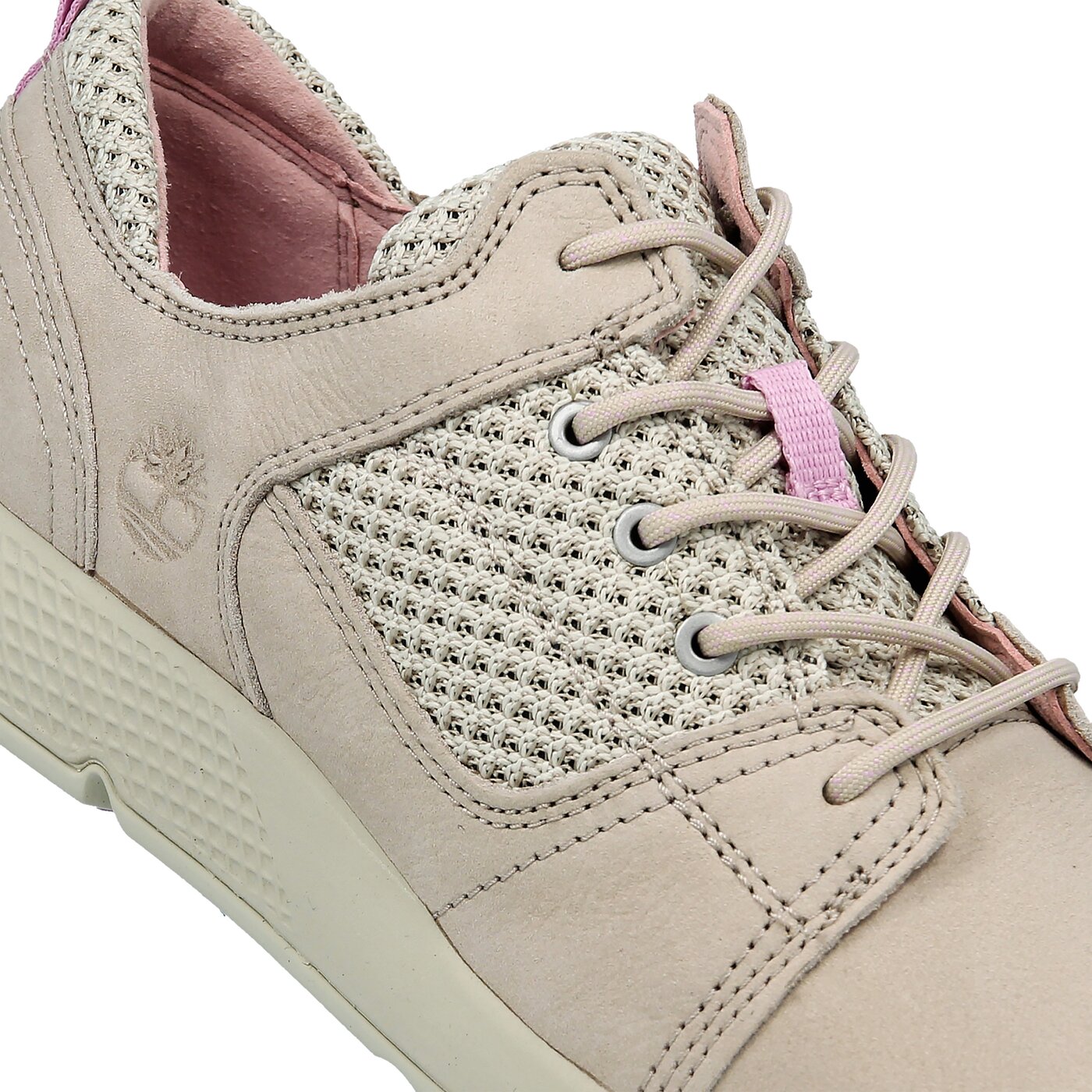 Dziecięce sneakersy (buty) TIMBERLAND FLYROAM L/F OXFORD a1sui kolor beżowy