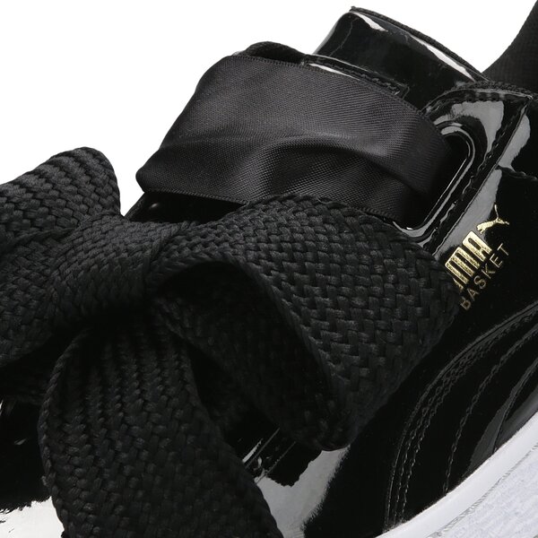 Damskie sneakersy (buty) PUMA BASKET HEART PATENT WN'S 36307301 kolor czarny