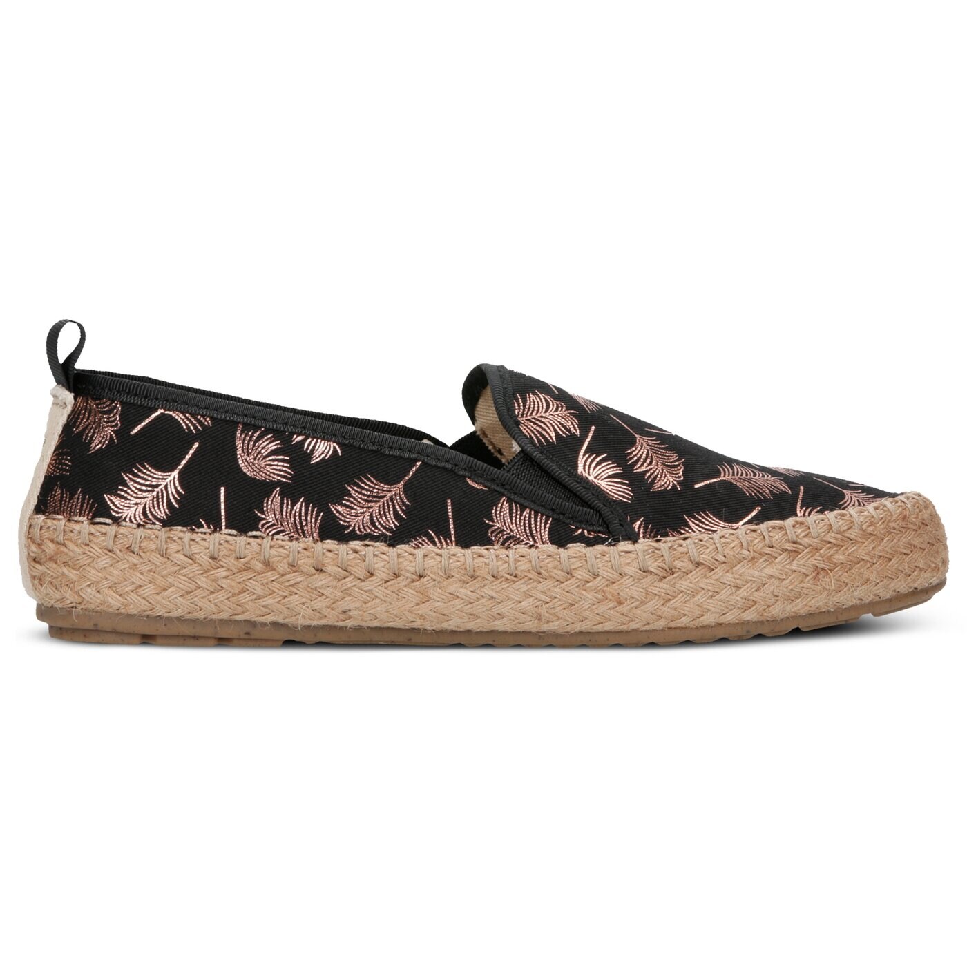 Damskie espadryle EMU GUM w11385blackfoilprint kolor czarny