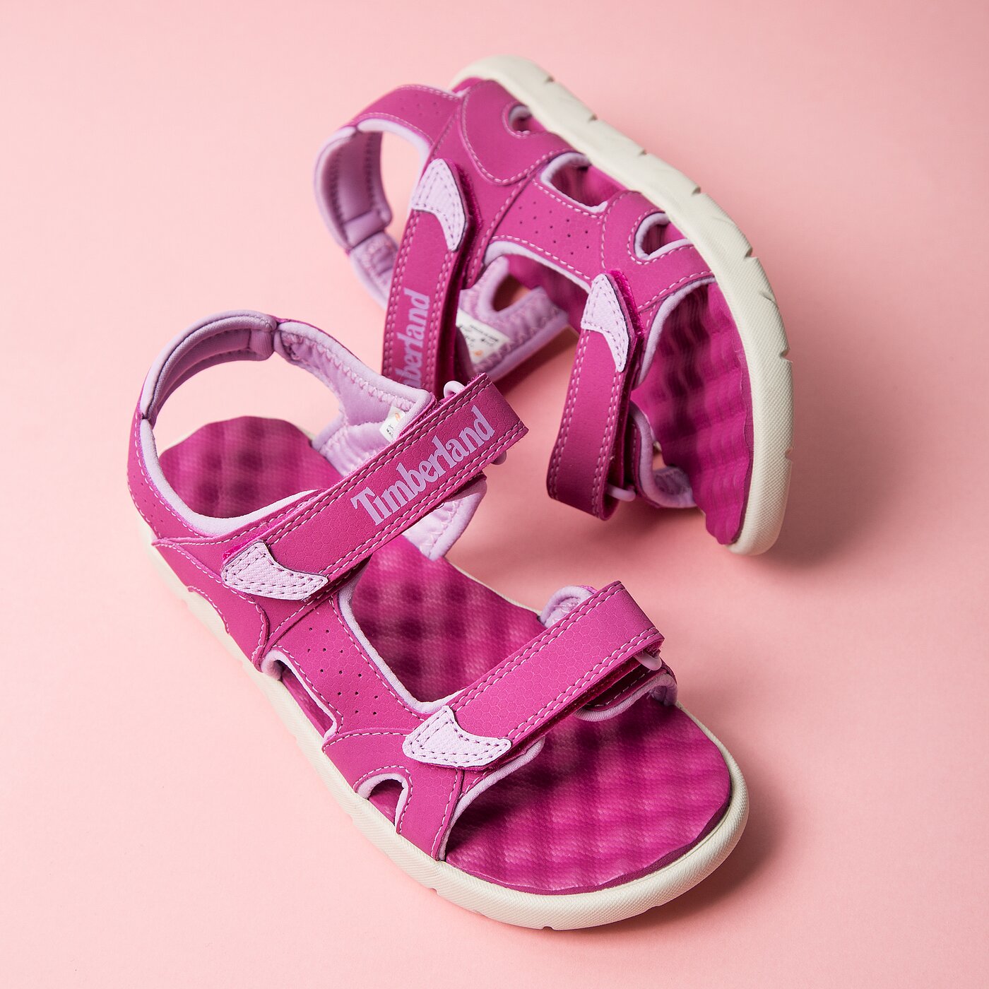 Dziecięce sandały / klapki TIMBERLAND PERKINS ROW 2-STRAP tb0a1np7d561 kolor różowy