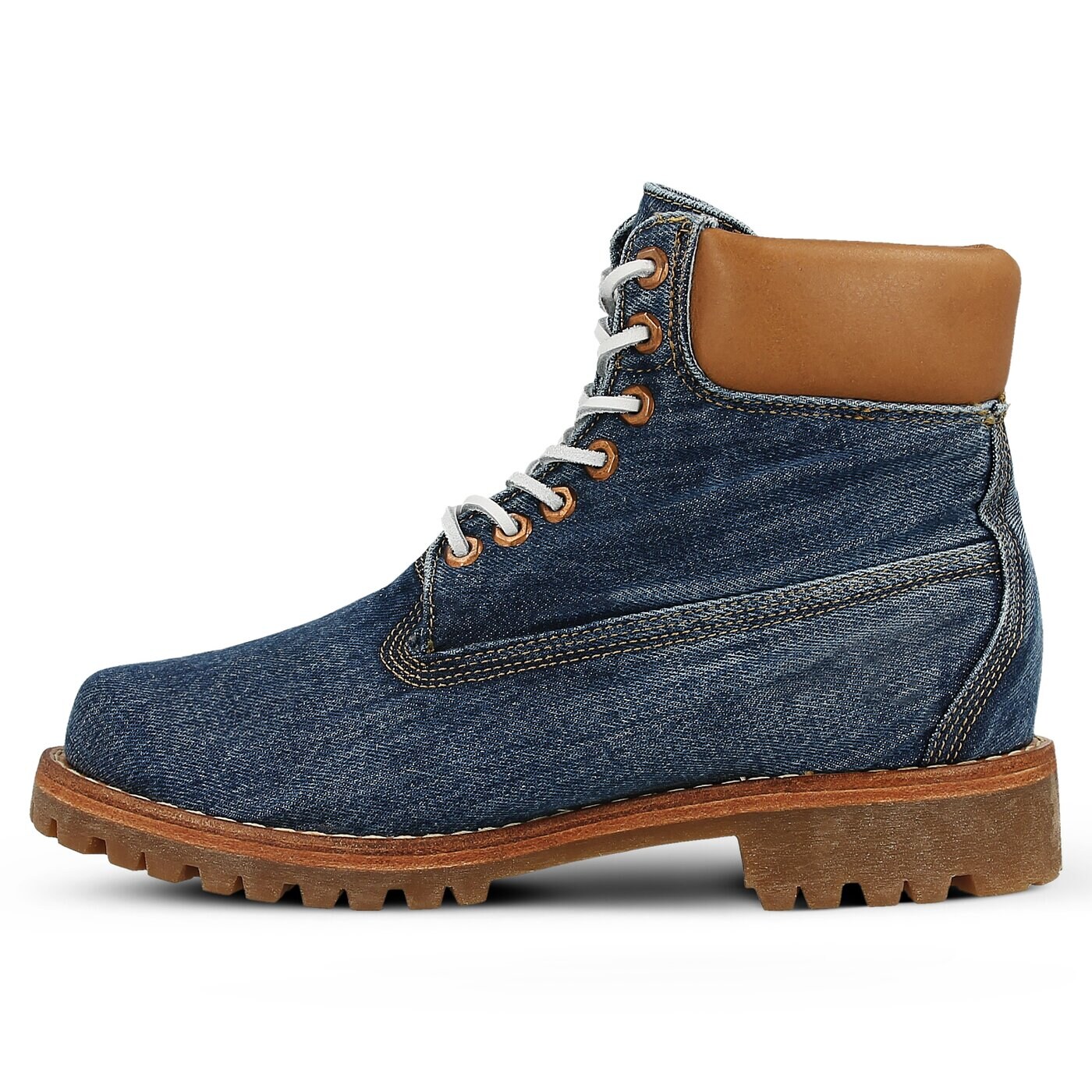 Męskie buty za kostkę TIMBERLAND HERITAGE 6 IN FABRIC C a1b43 kolor niebieski