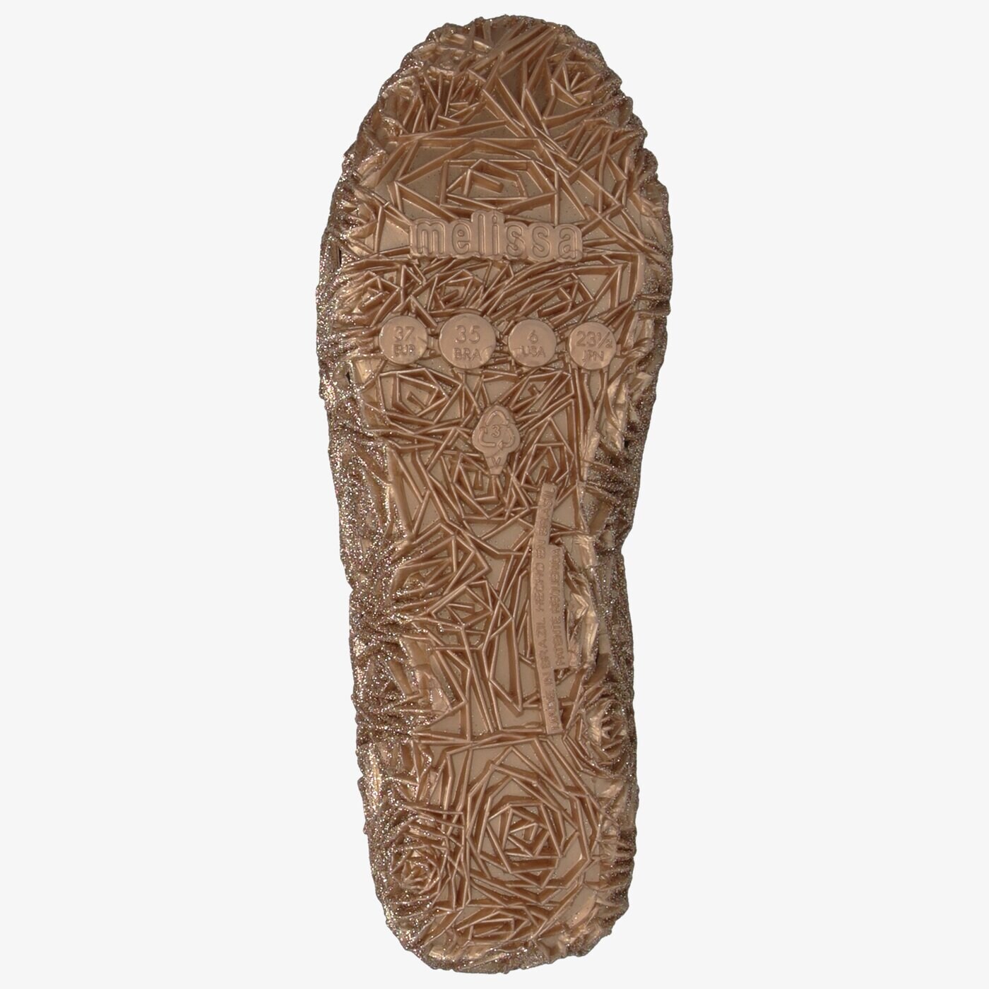 Damskie baleriny (buty) MELISSA CAMPANA PAPELL VII SP AD. 3151152829 kolor złoty