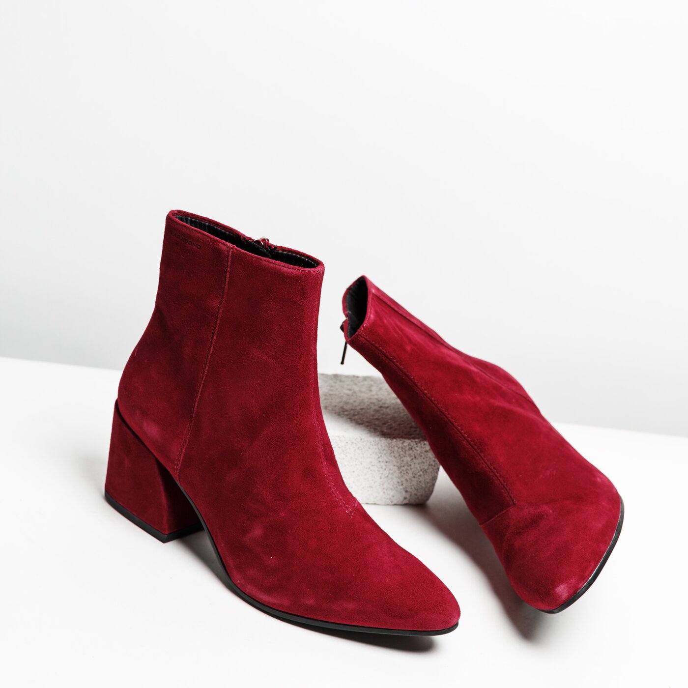 Damskie botki / sztyblety VAGABOND OLIVIA 421704037 kolor bordowy