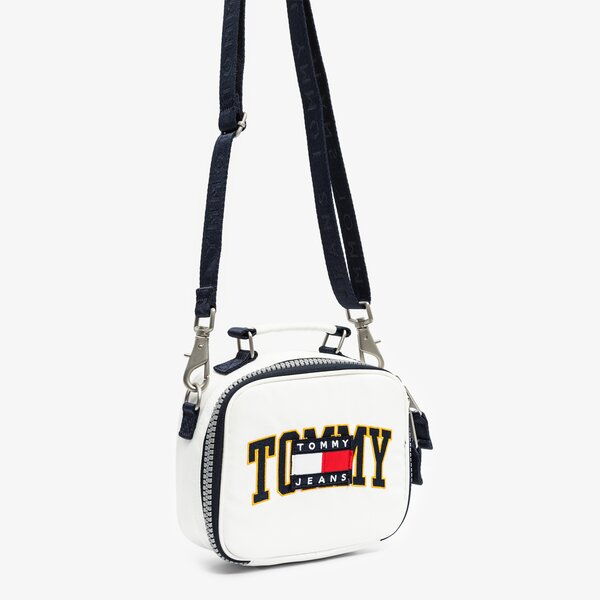 Damska torebka TOMMY HILFIGER TOREBKA HERITAGE CROSSOVER aw0aw11637ybl kolor biały