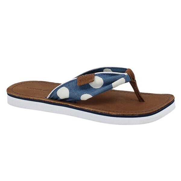 Damskie klapki LACOSTE MARIDELL 3 727srw2410120 kolor niebieski