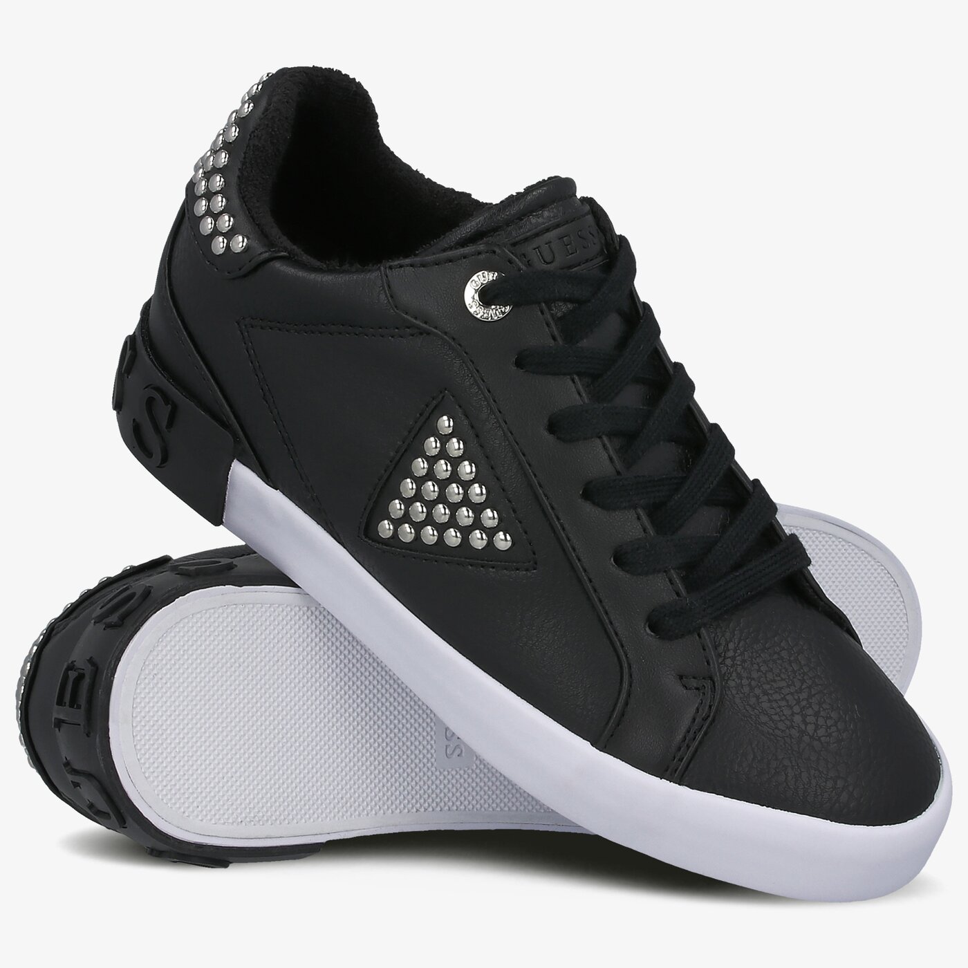 Damskie sneakersy (buty) GUESS PAYSIN fl7pan ele12black kolor czarny