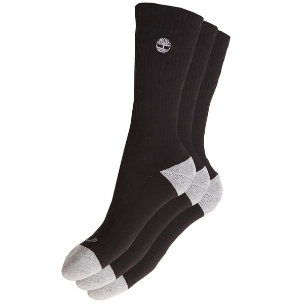 Męskie skarpetki TIMBERLAND SKARPETY 3PP CUSHION CREW j0147001 kolor czarny