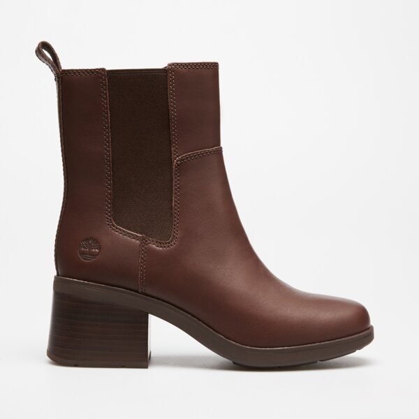 Damskie botki / sztyblety TIMBERLAND BELLEVAUX MID CHELSEA BOOT tb0a424xw011 kolor brązowy