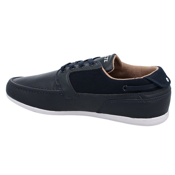 Męskie mokasyny LACOSTE DREYFUS OXR  727spm3008l1b kolor granatowy