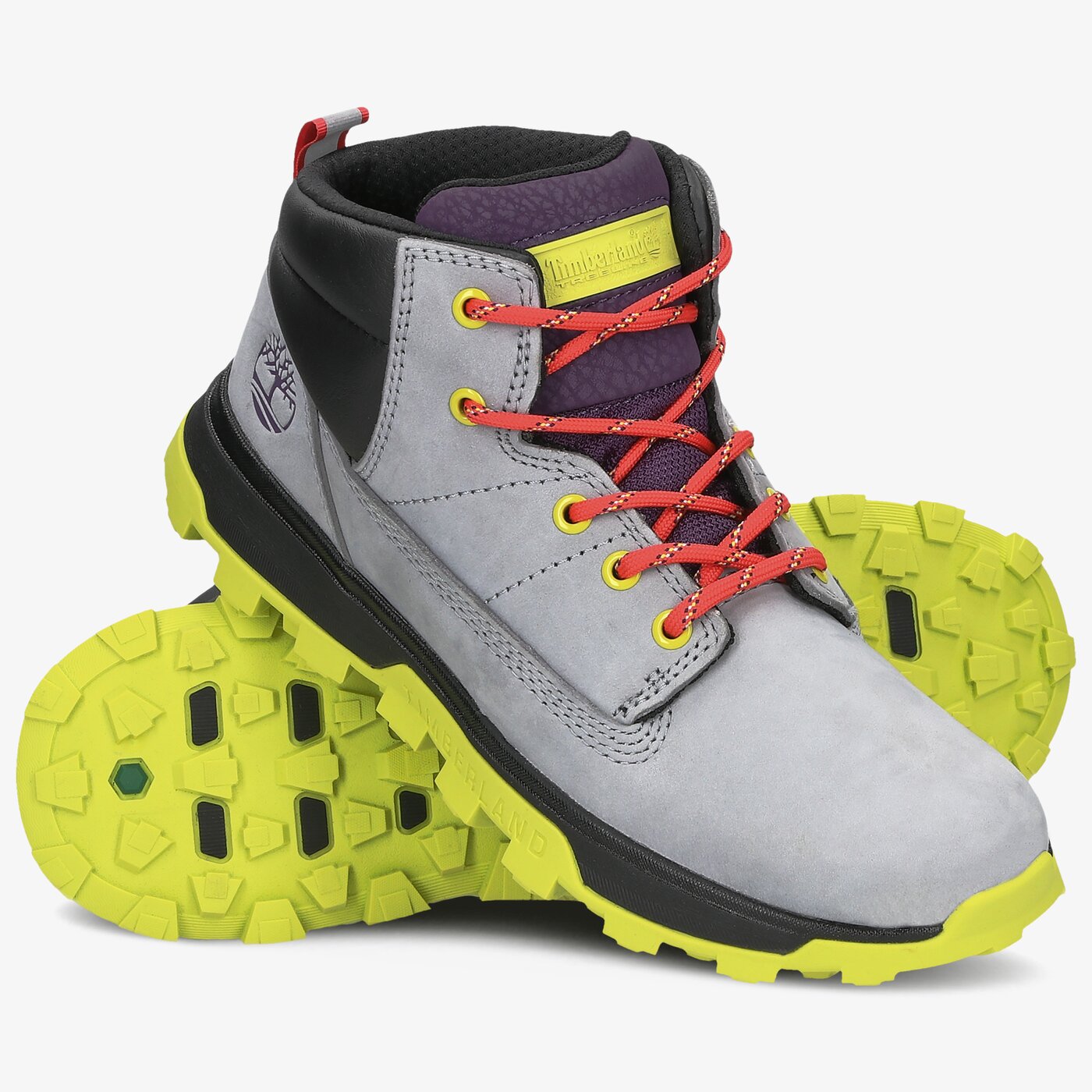 Dziecięce buty outdoor / trekkingowe TIMBERLAND TREELINE MID tb0a26j70501 kolor szary