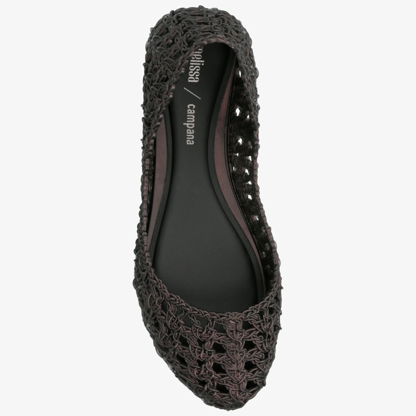 Damskie baleriny (buty) MELISSA CAMPANA CROCHET AD 3224619936 kolor czarny