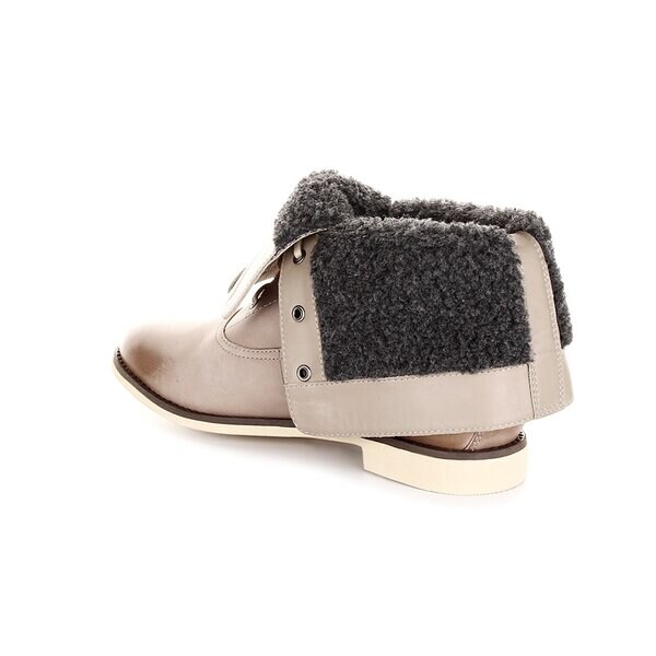 Damskie botki / sztyblety LACOSTE SERENAC 724clw0032158 kolor beżowy