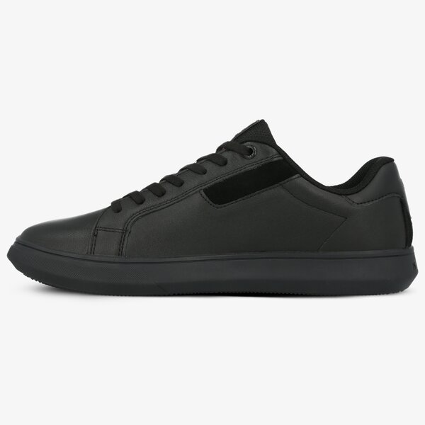 Męskie sneakersy (buty) TOMMY HILFIGER ESSENTIAL LEATHER CUPSOLE fm0fm02581bds kolor czarny