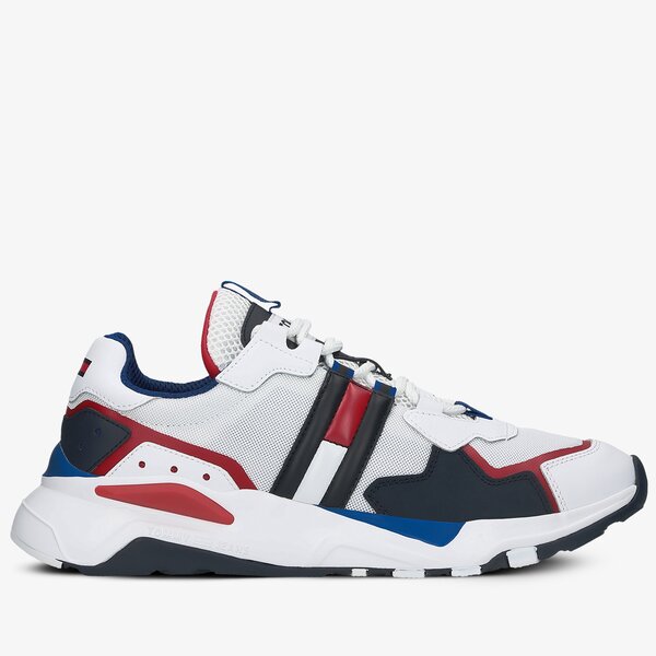 Męskie sneakersy (buty) TOMMY HILFIGER TOMMY JEANS COOL RUNNER em0em004840k9 kolor biały