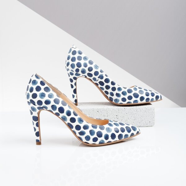 Damskie szpilki / czółenka SYMBIOSIS DOTTY HIGH HEELS  sywc119008 kolor niebieski