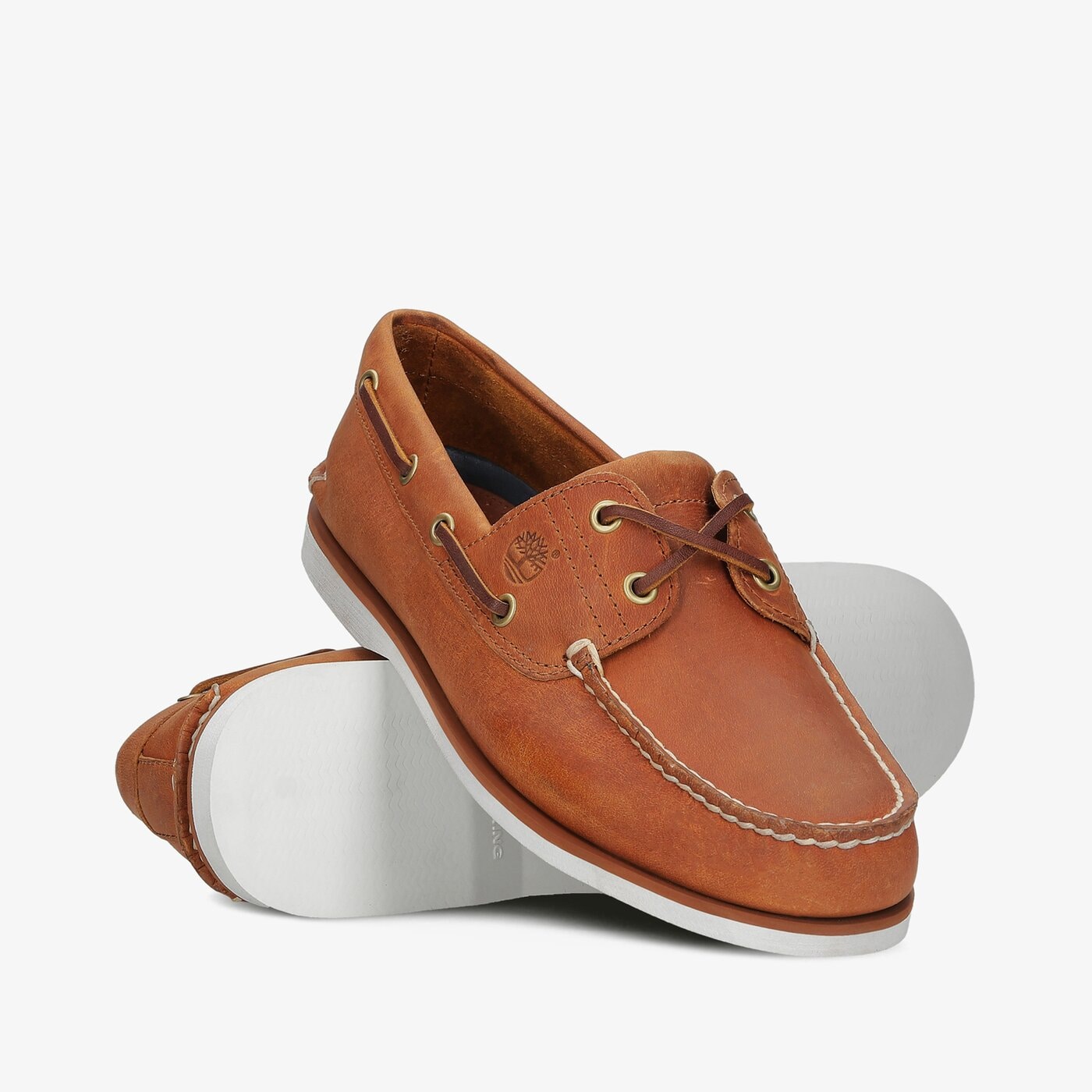 Męskie mokasyny TIMBERLAND CLASSIC BOAT 2 EYE tb0a43v98771 kolor brązowy