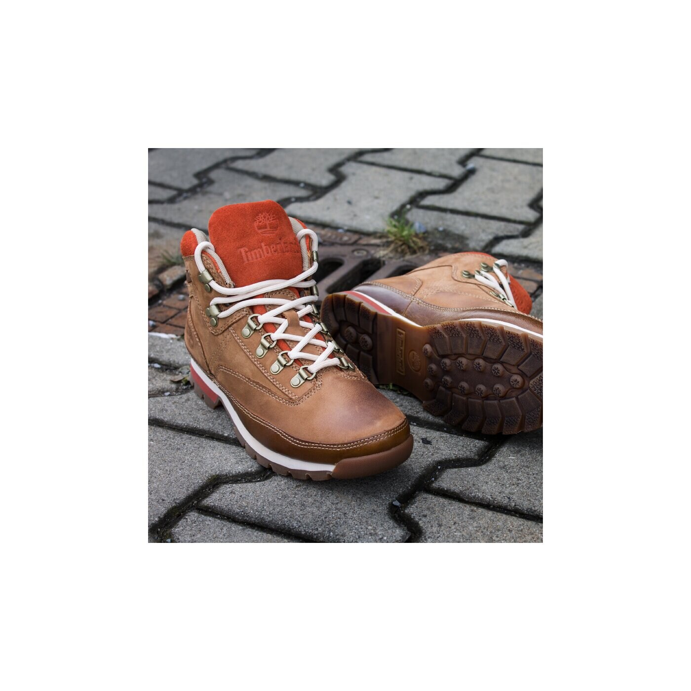 Męskie buty outdoor (trekkingowe) TIMBERLAND EURO HIKER LTHR 8805b kolor brązowy