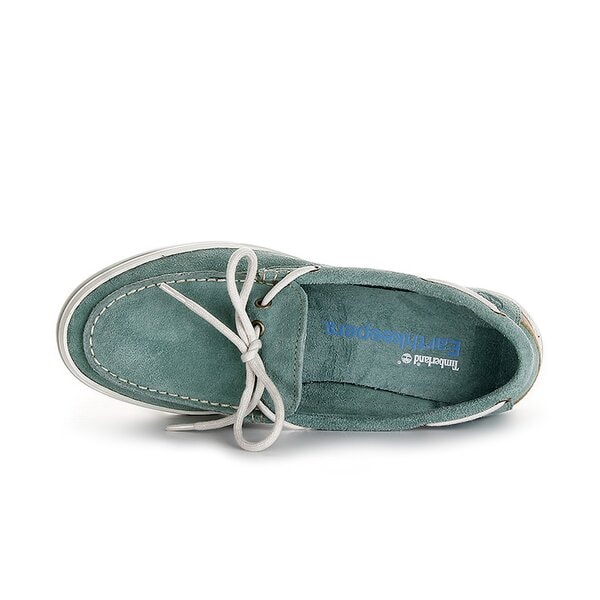 Damskie mokasyny i półbuty TIMBERLAND EK CASCO BAY BOAT SHOE 3951r kolor zielony