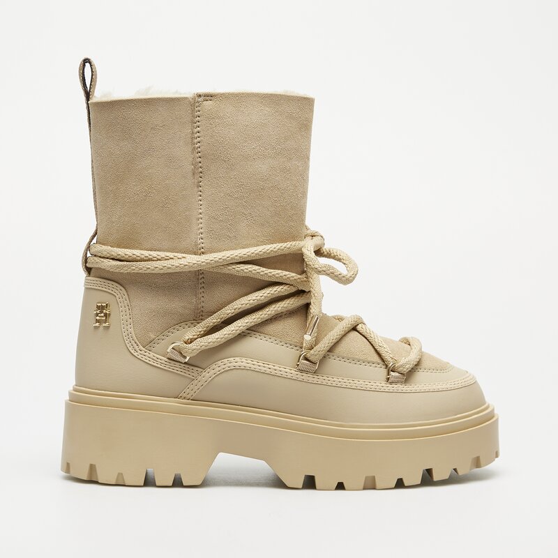 TOMMY HILFIGER REAL SHEARLING LACE-UP