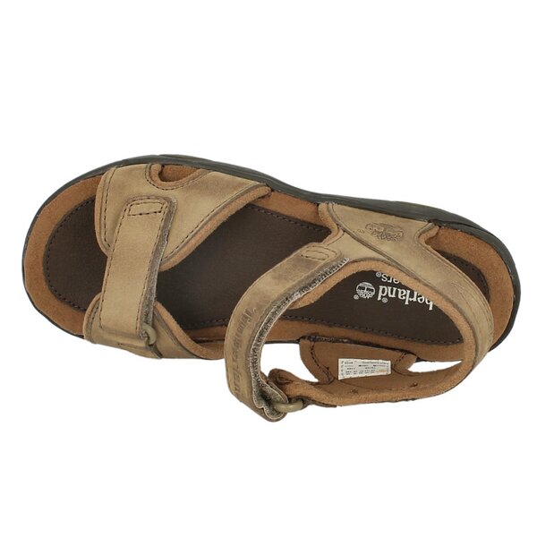 Dziecięce sandały / klapki TIMBERLAND EK RYE HARBOR 2 STRAP LTR SANDAL 7975r kolor beżowy