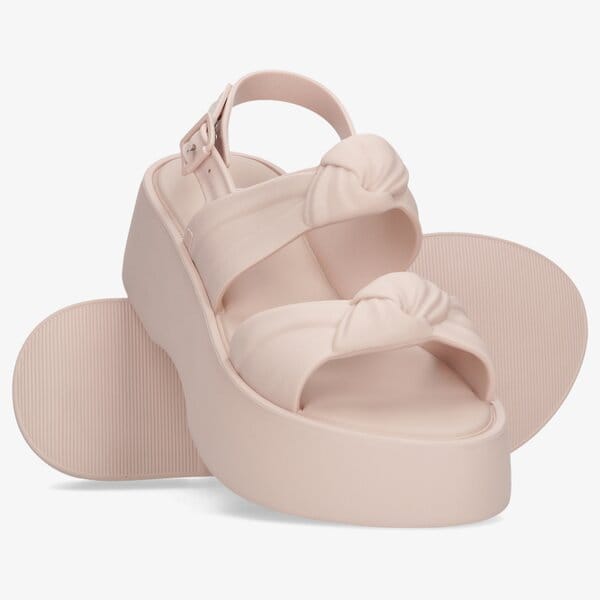 Damskie sandały MELISSA VELVET PLATFORM AD. 3342051653 kolor beżowy