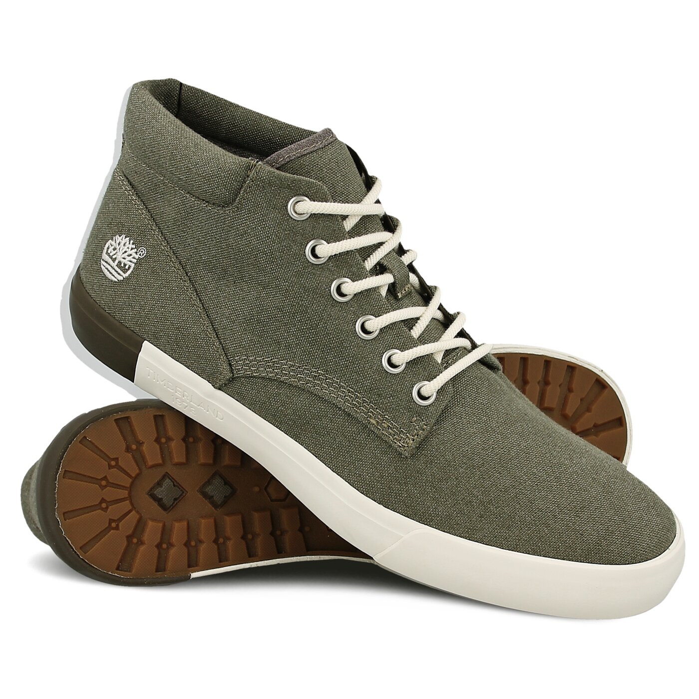 Męskie trampki TIMBERLAND NEWPORT BAY 2.0 CANVAS CHUKKA SCHK a1gfw kolor khaki