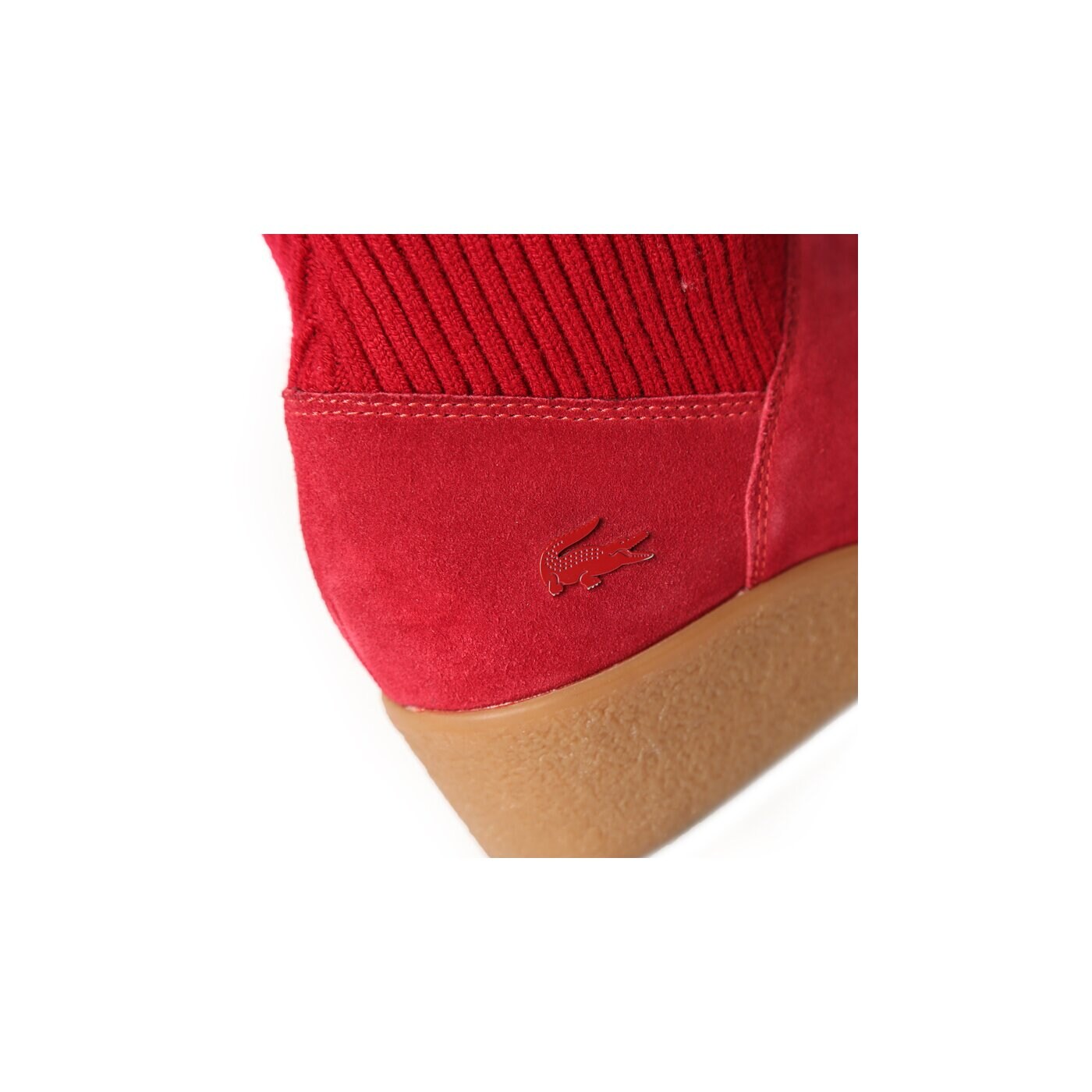 Damskie kozaki LACOSTE BELLEMARE 722clw1191047 kolor czerwony