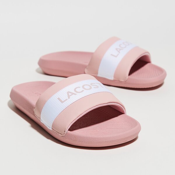 Damskie klapki LACOSTE CROCO SLIDE 0721 1 CFA 741cfa0011208 kolor różowy