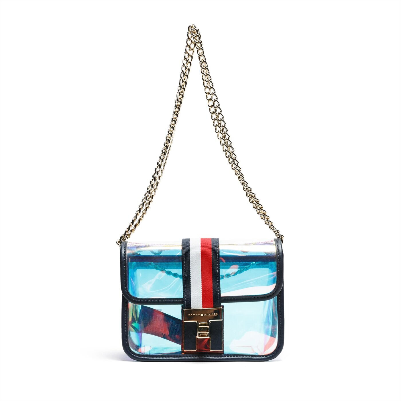 Damska torebka TOMMY HILFIGER TOREBKA TH HERITAGE MINI CROSSOVER IRRI aw0aw06872901 kolor multicolor